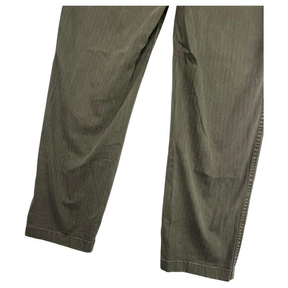 Madewell Pants Womens 28 Green High Rise Straight Utility Pocket Casual Stretch - Picture 9 of 13